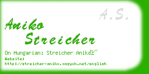 aniko streicher business card